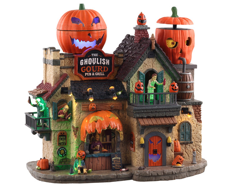 LEMAX The Ghoulish Gourd Pub & Grill, with 4.5V Adaptor #05602